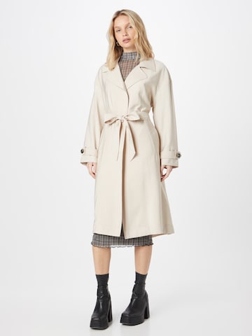 ABOUT YOU Between-Seasons Coat 'Vicky' in Beige: front