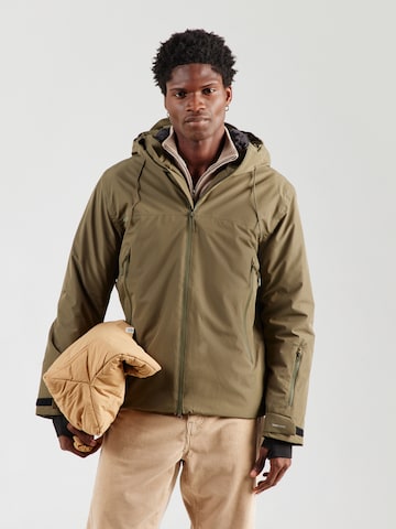 JACK & JONES - Chaqueta de entretiempo 'JCOFUSION' en verde: frente