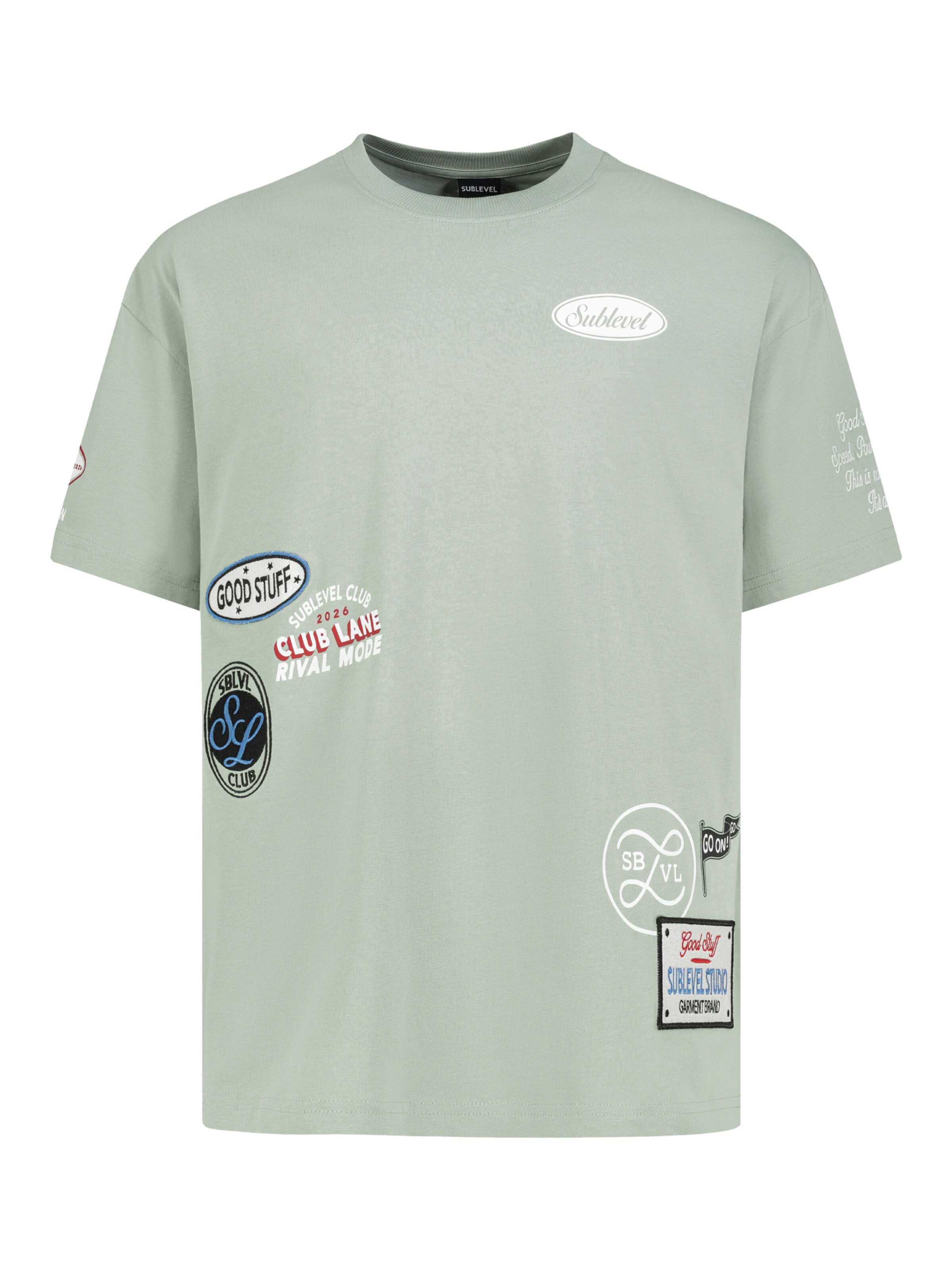 Sublevel T-Shirt in Grün: Vorderseite