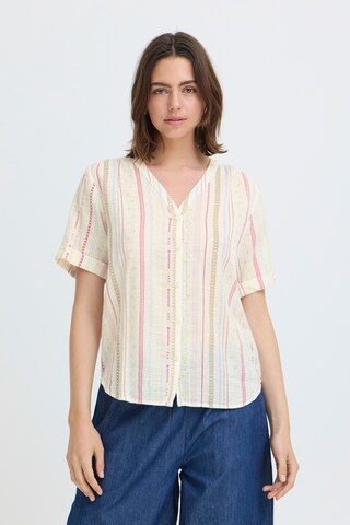 Chemisier 'BOBBI' Fransa en beige : devant