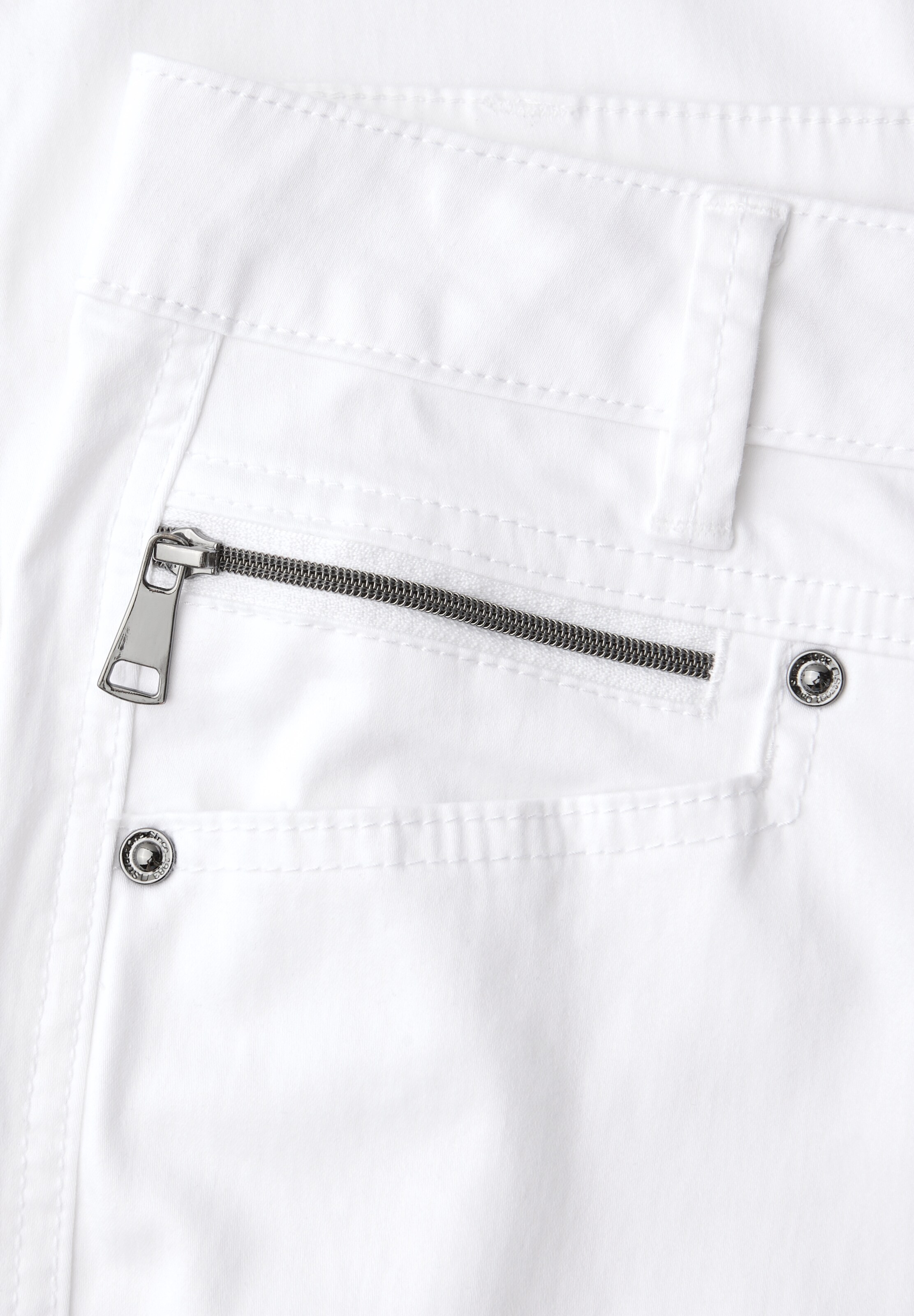 STREET ONE Slimfit Hose in Weiß