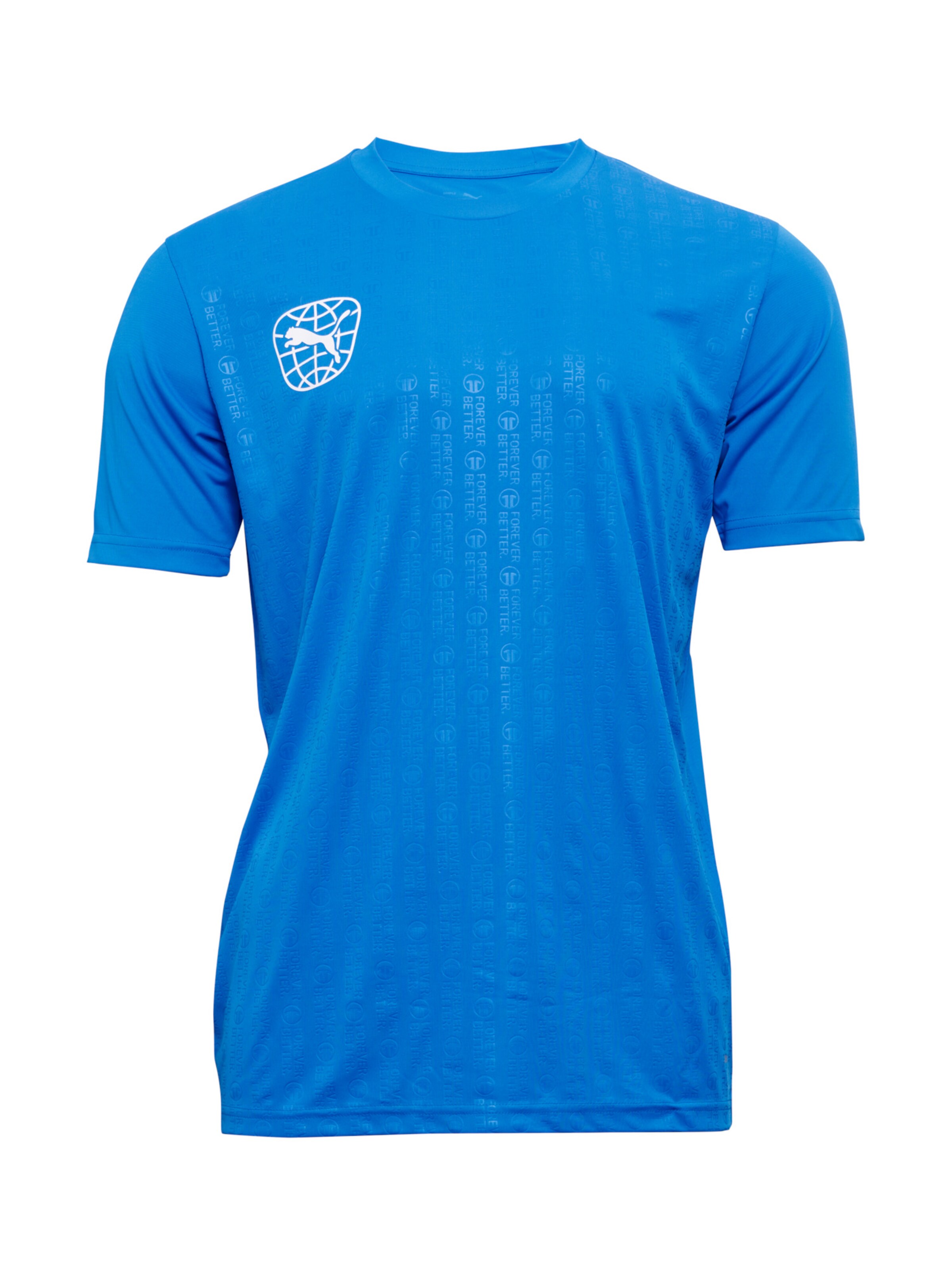 PUMA Funktionsshirt in blau / weiß, Produktansicht