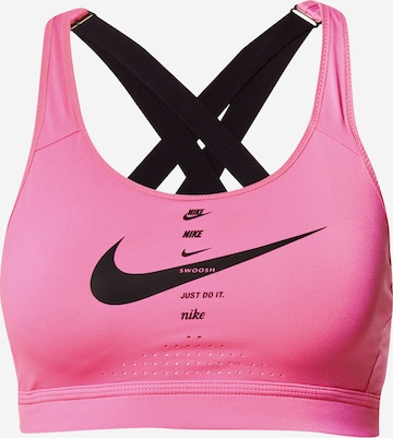 Regular Soutien-gorge de sport 'Impact' NIKE en rose : devant