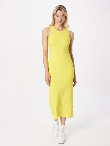 Robe TOMMY HILFIGER en jaune : devant