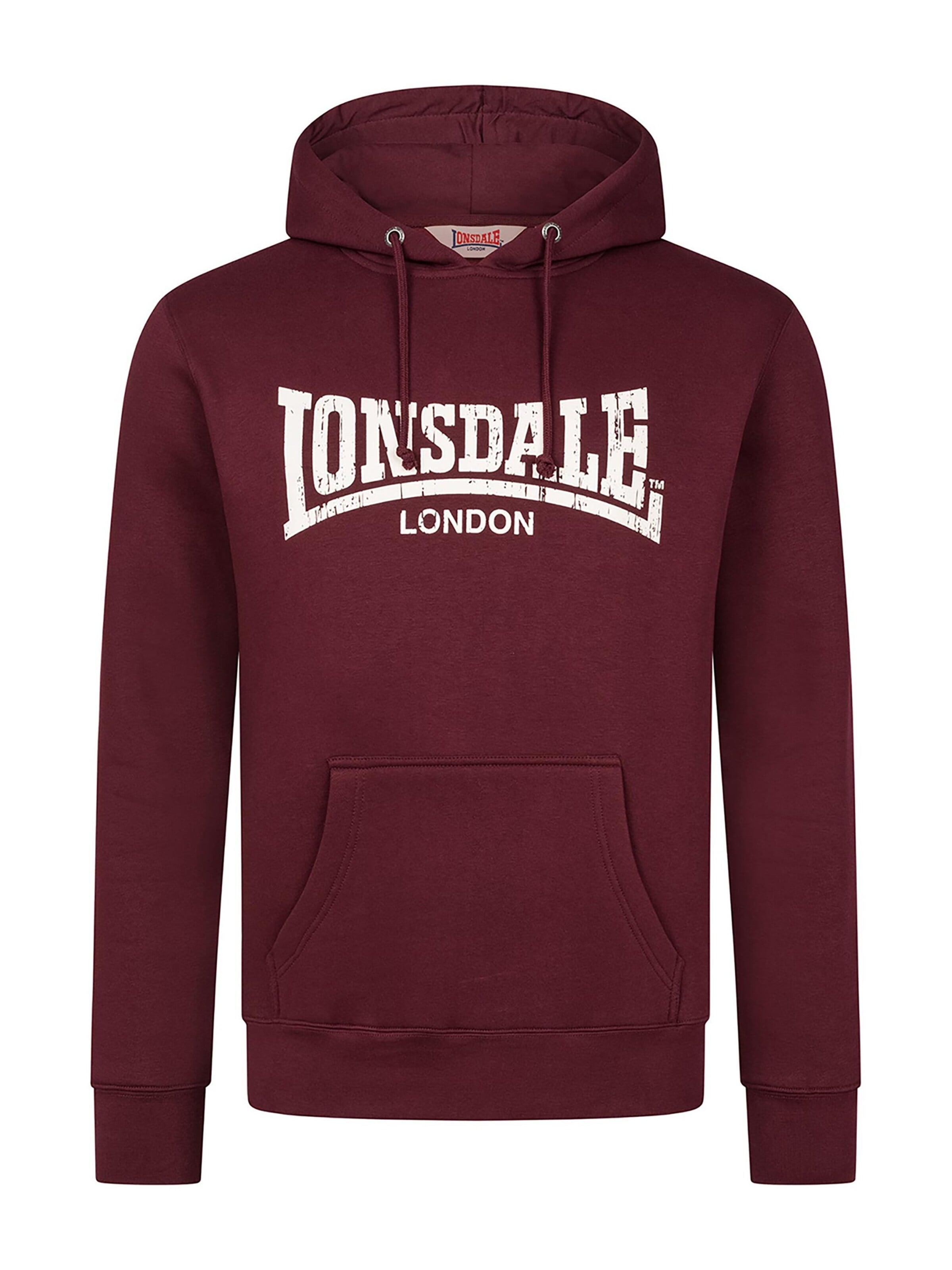 LONSDALE Свитшот 'Wolterton' в Красный: спереди