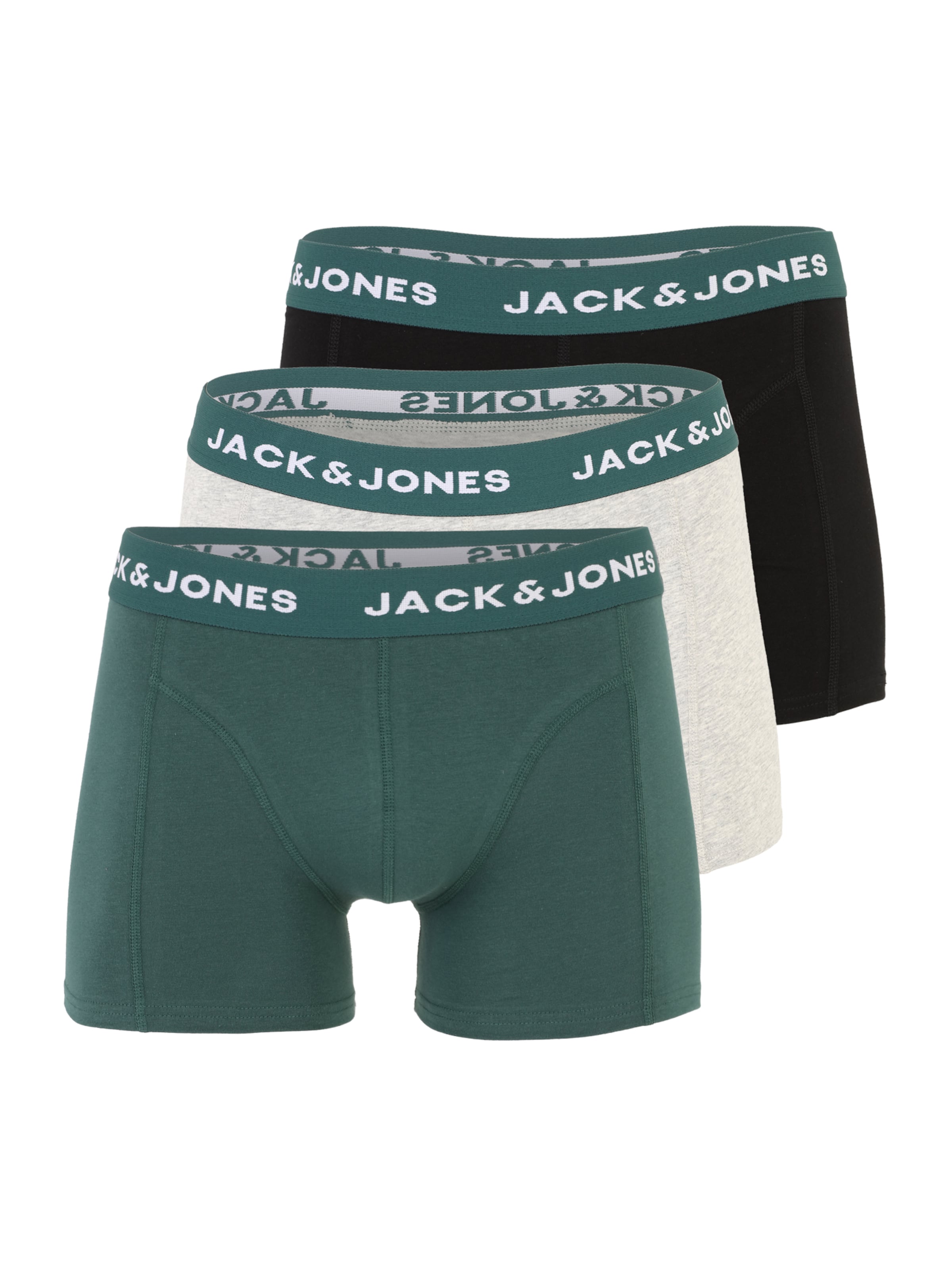JACK & JONES Боксерки 'JACBRINK' в сиво: отпред