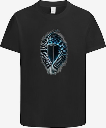 HUSKSWARE Shirt 'Grafik' in Schwarz: Vorderseite