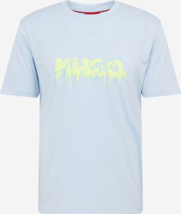 T-Shirt 'Dacation' HUGO en bleu : devant