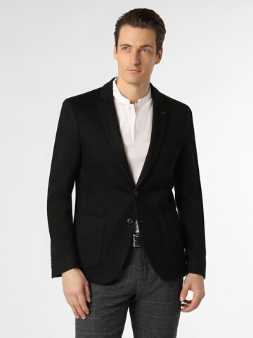 Coupe slim Veste de costume 'Jimmy' Finshley & Harding London en noir : devant