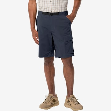 JACK WOLFSKIN Regular Outdoor Pants 'Wanderthirst' in Blue: front