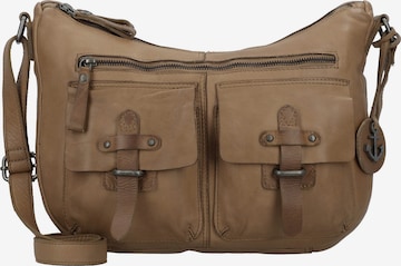 Sac à bandoulière 'Urban Poets Emerson' Harbour 2nd en marron : devant