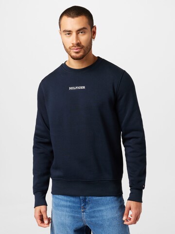 TOMMY HILFIGER Sweatshirt i blå: framsida