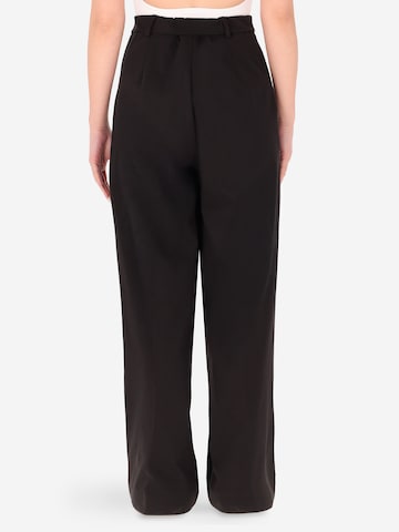 Distretto12 Wide Leg Hose 'Milano' in Schwarz