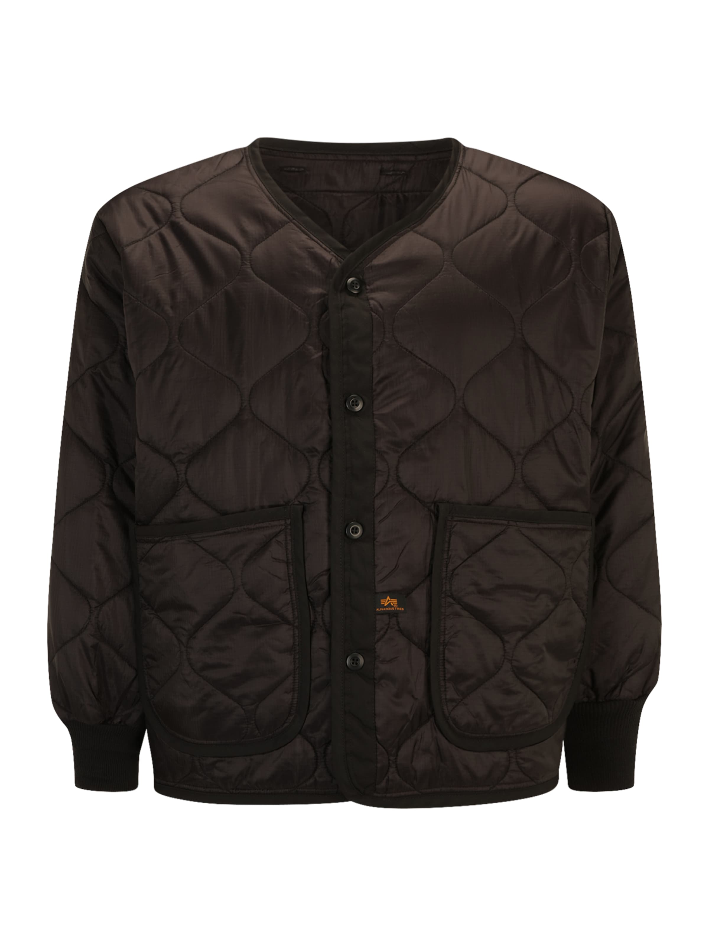 ALPHA INDUSTRIES Преходно яке в черно: отпред