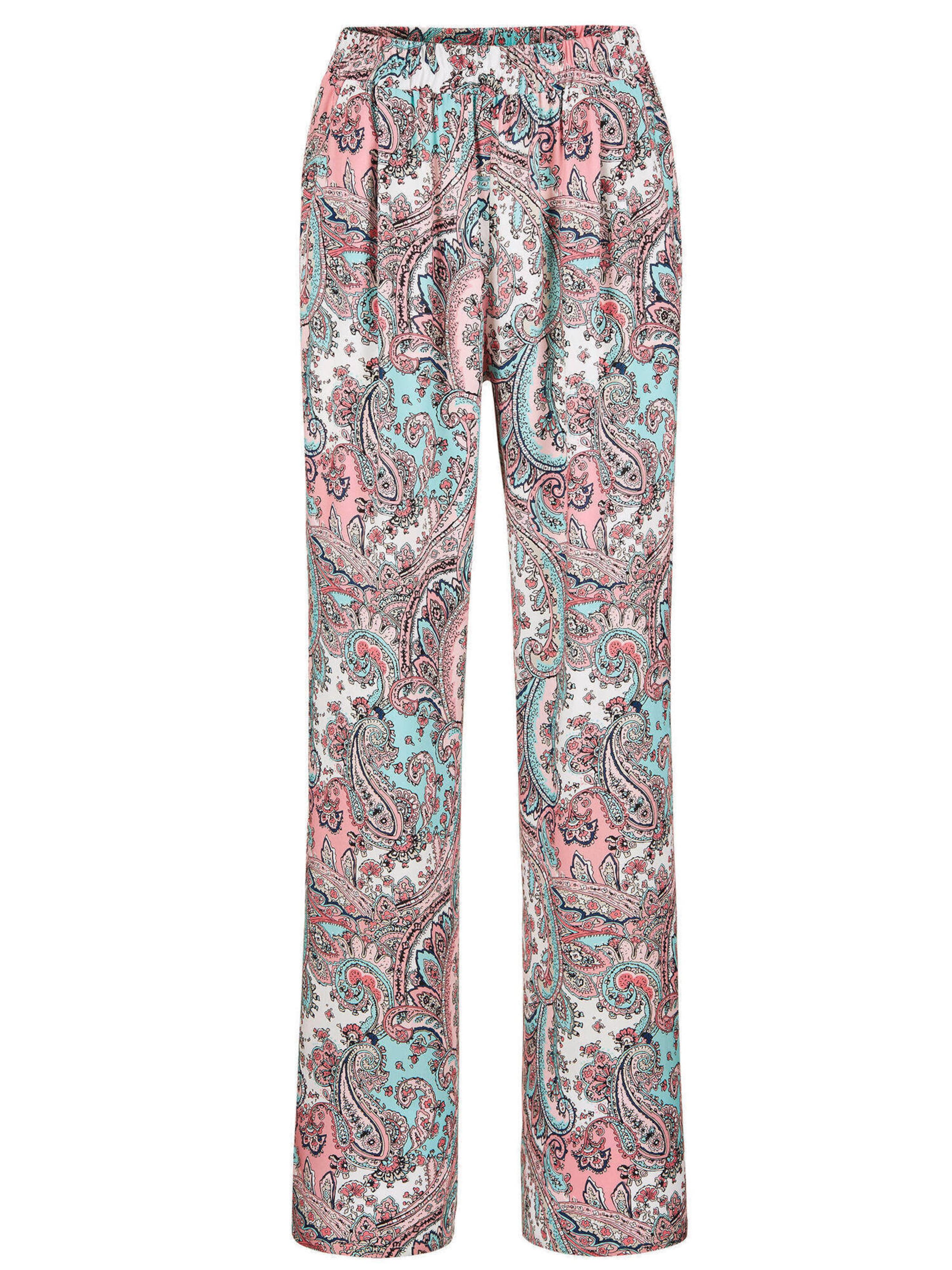 Goldner Loosefit Hose 'Vera' in Pink: Vorderseite