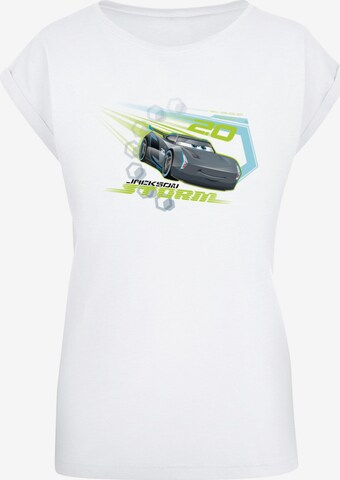 ABSOLUTE CULT T-Shirt 'Cars - Jackson Storm' in Weiß: predná strana