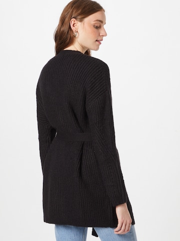 ABOUT YOU Knit Cardigan 'Aleana' in Black