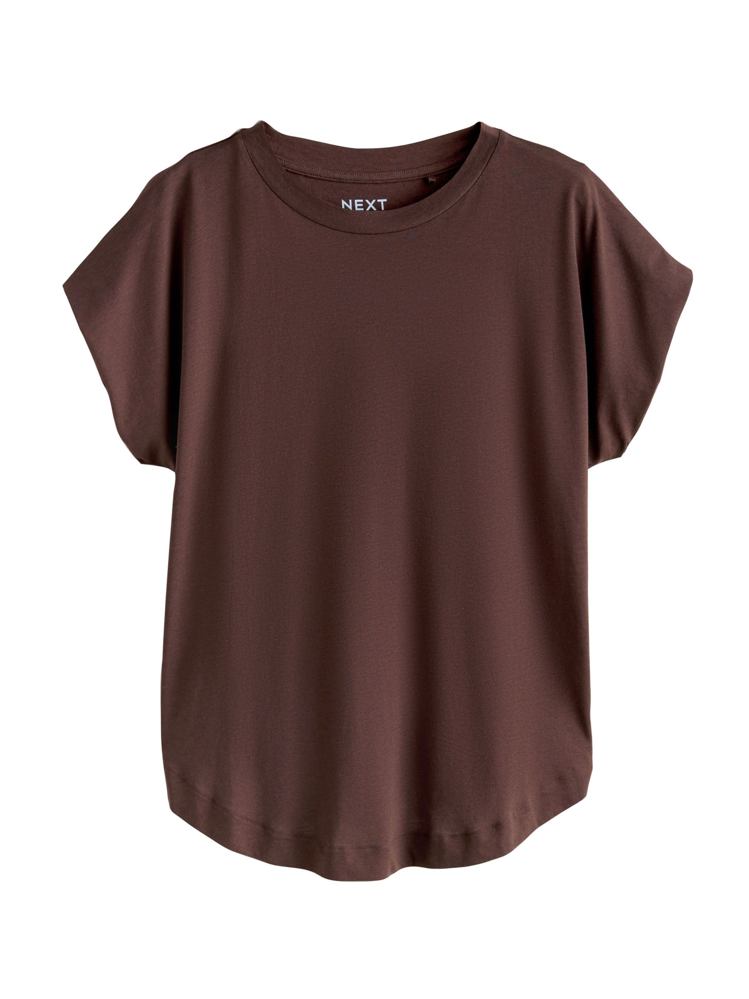 T-shirt Next en marron : devant