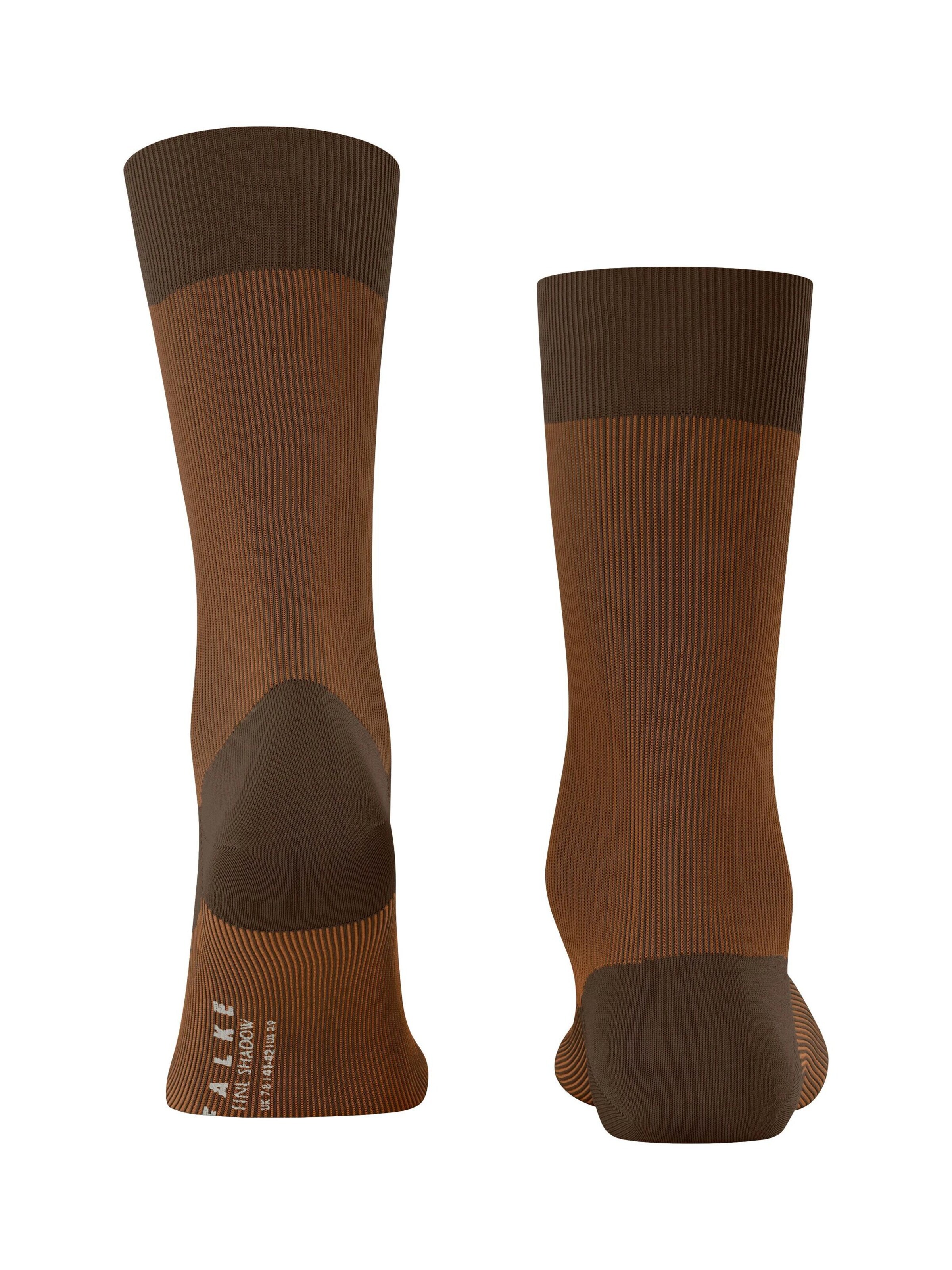 FALKE Socks 'Fine Shadow' in Brown