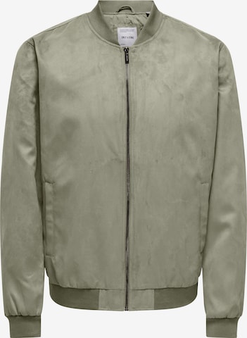 Only & Sons Демисезонная куртка 'ONSLUCAS' в Зеленый: спереди