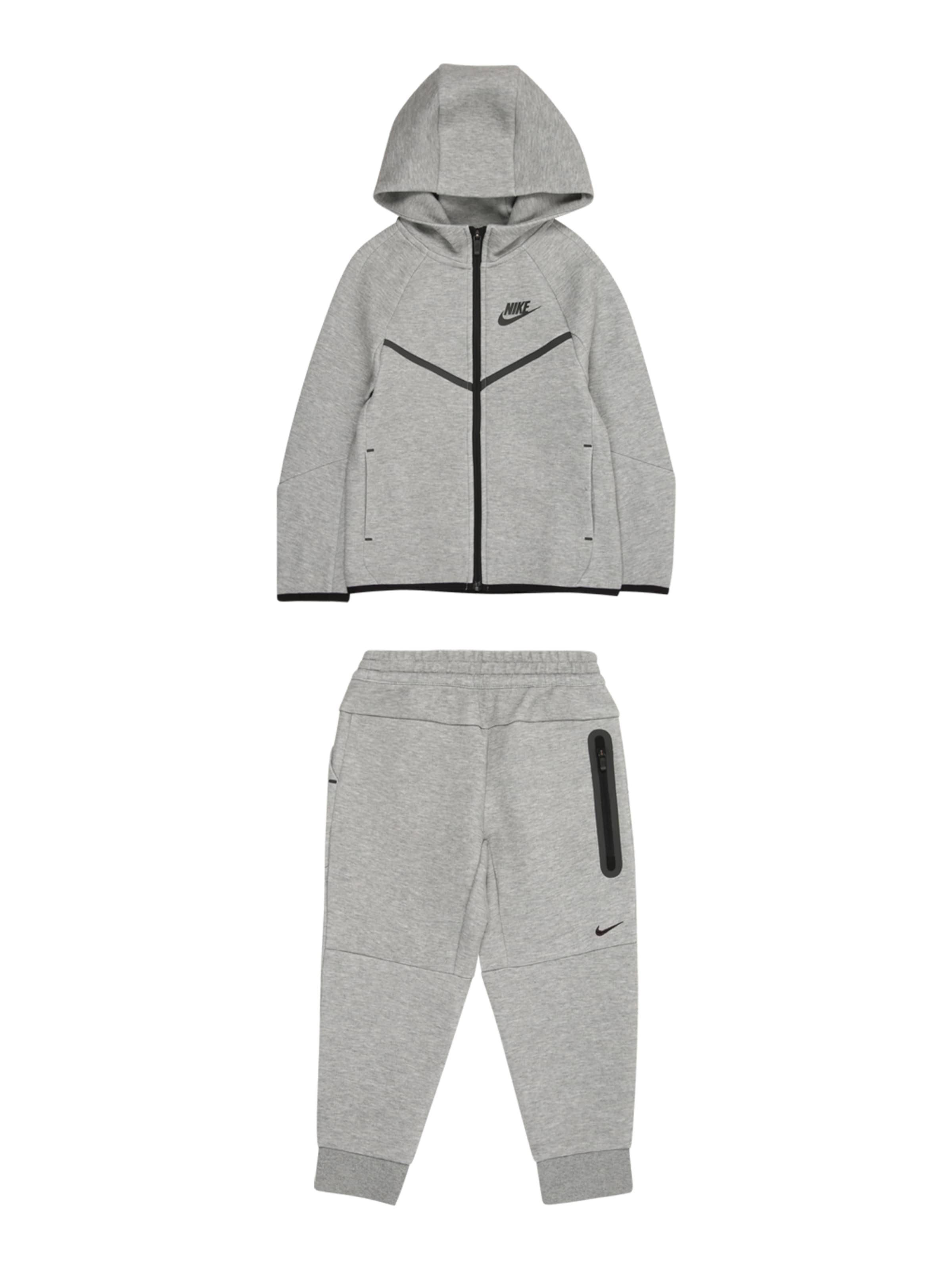 Nike Sportswear Костюм для бега 'TECH FLEECE' в Серый: спереди