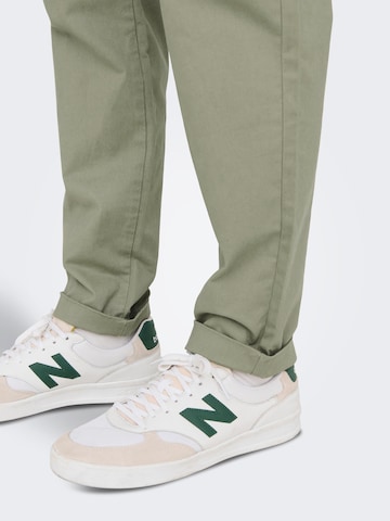 Only & Sons Regular Chino trousers 'Kent' in Green