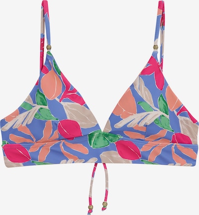 WE Fashion Bikini gornji dio u bež / plava / svijetlozelena / breskva / magenta, Pregled proizvoda