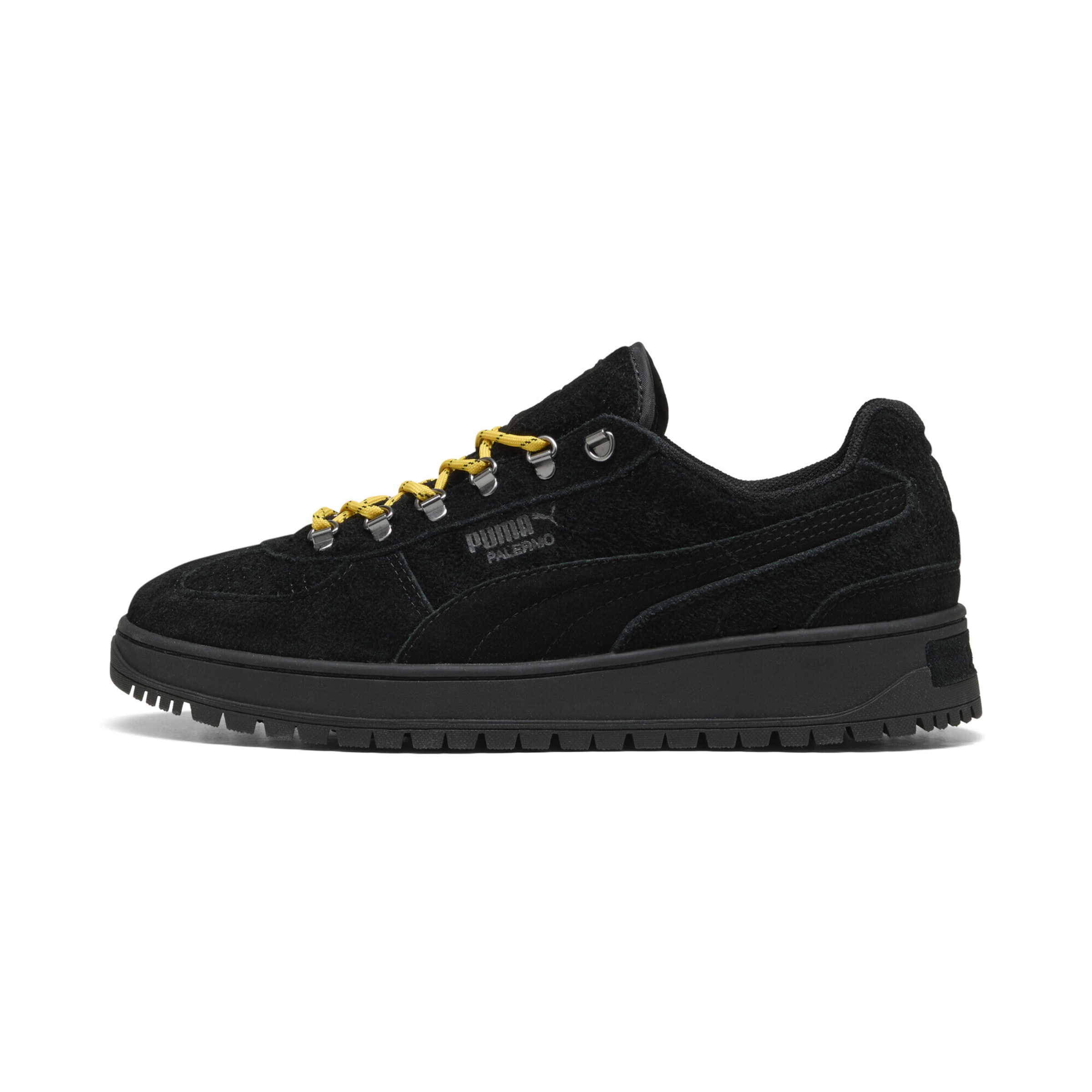 PUMA Sneaker 'Palermo Alpino Fuzzy' in Schwarz: Vorderseite