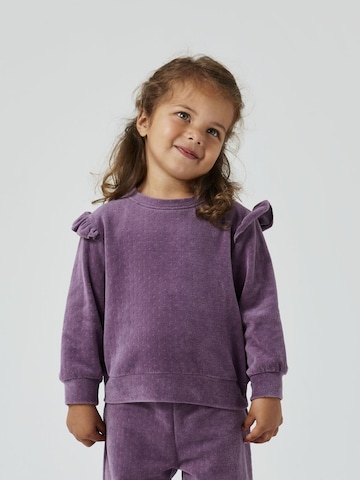 NAME IT Sweatshirt 'NMNew' in Lila: voorkant