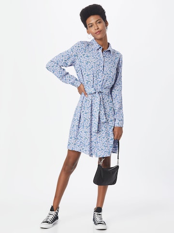 PIECES Shirt Dress 'NYA' in Blue