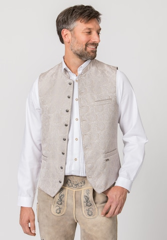 STOCKERPOINT Traditional vest in Beige: front