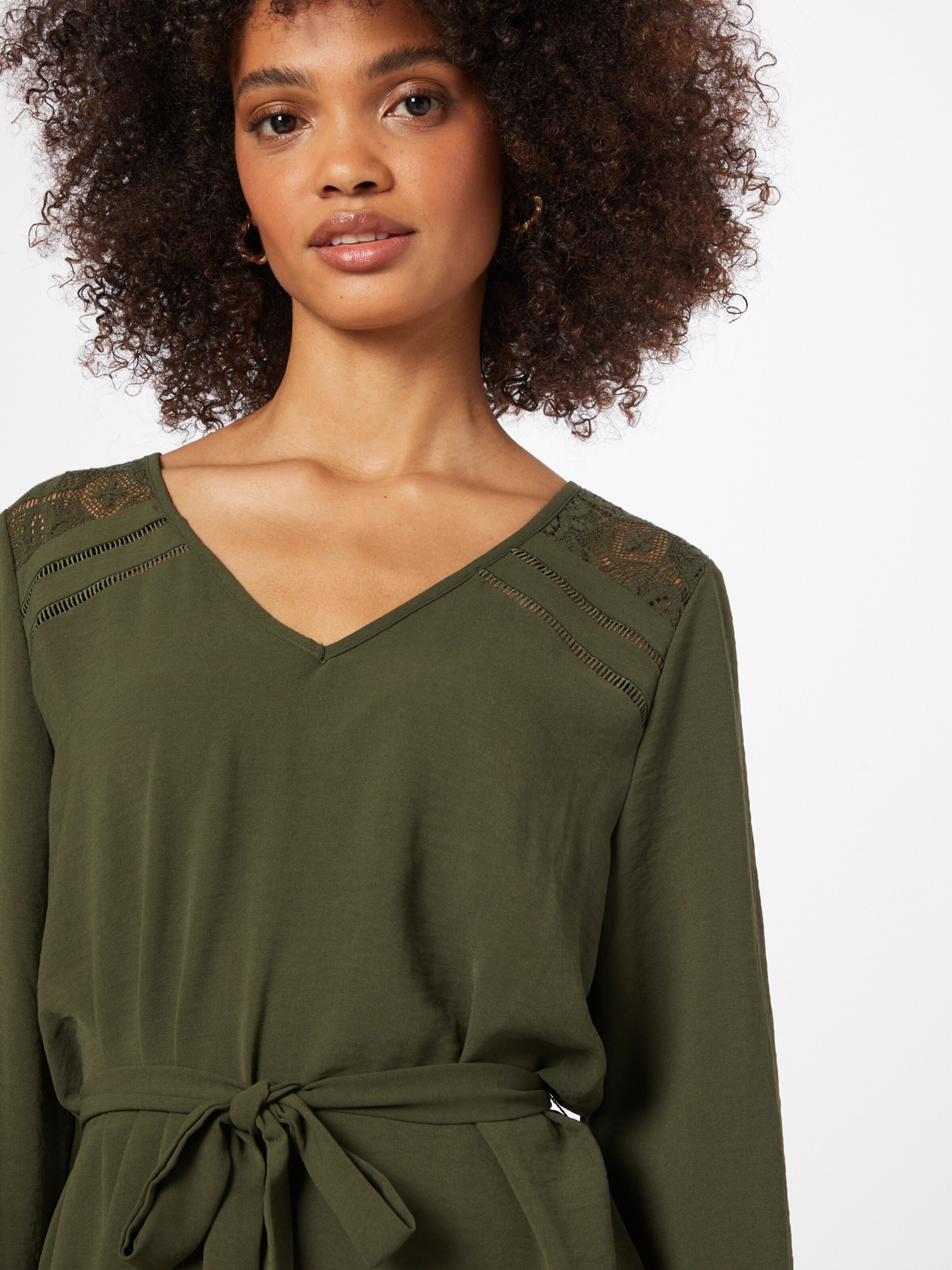Frauen Große Größen VILA Kleid 'RASHA' in Khaki - CP24712 Frauen Große Größen VILA Kleid 'RASHA' in Khaki - CP24712