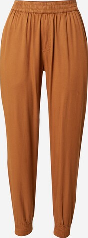 Iriedaily Tapered Pants 'Civic' in Brown: front