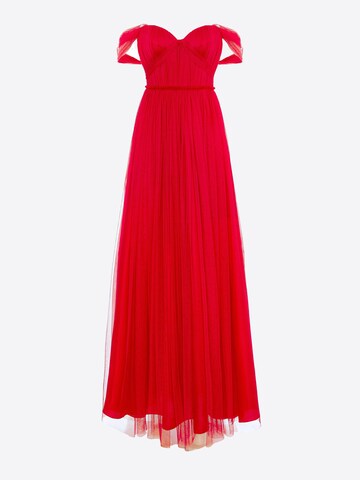 acob a porter Avondjurk in Rood: voorkant