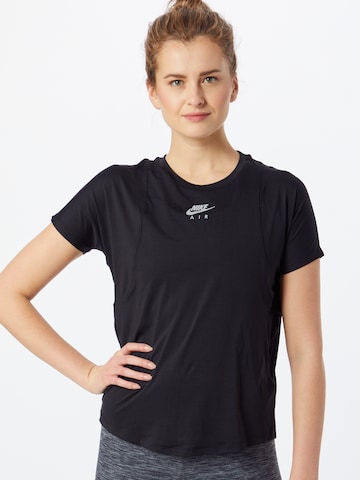 T-shirt fonctionnel 'Air' NIKE en noir : devant