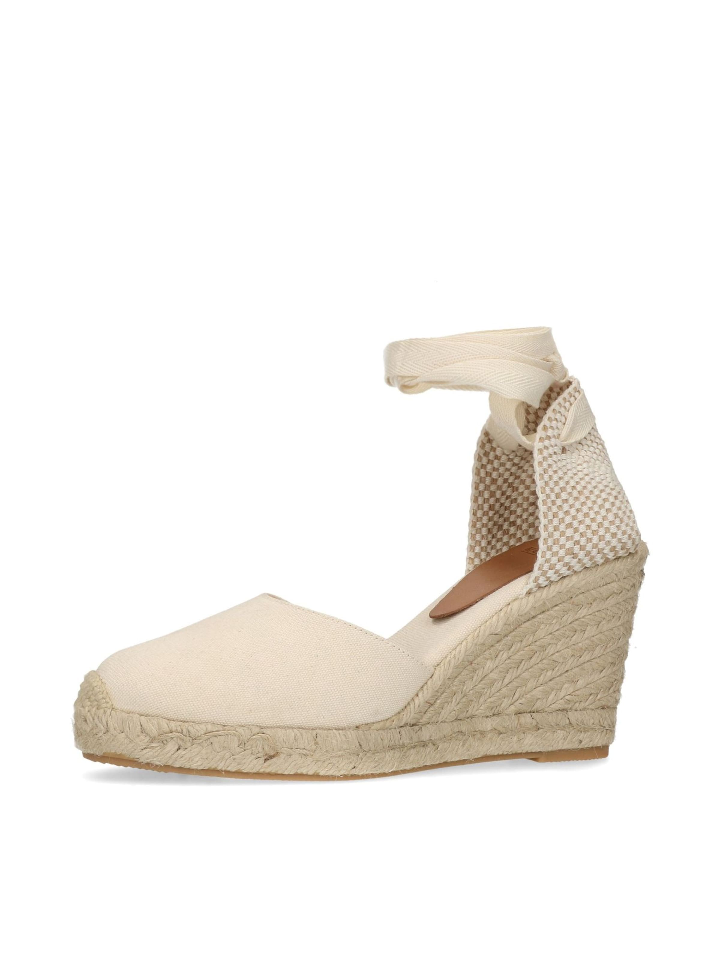 MANFIELD Sandale in Weiß: Vorderseite