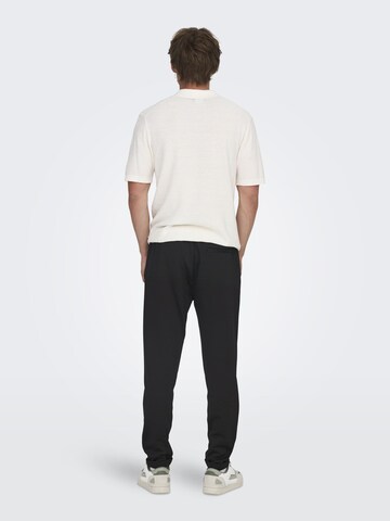 Only & Sons Конический (Tapered) Штаны 'ONSLinus' в Черный