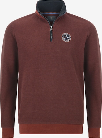 Jan Vanderstorm Sweatshirt 'Markward' in Rot: Vorderseite