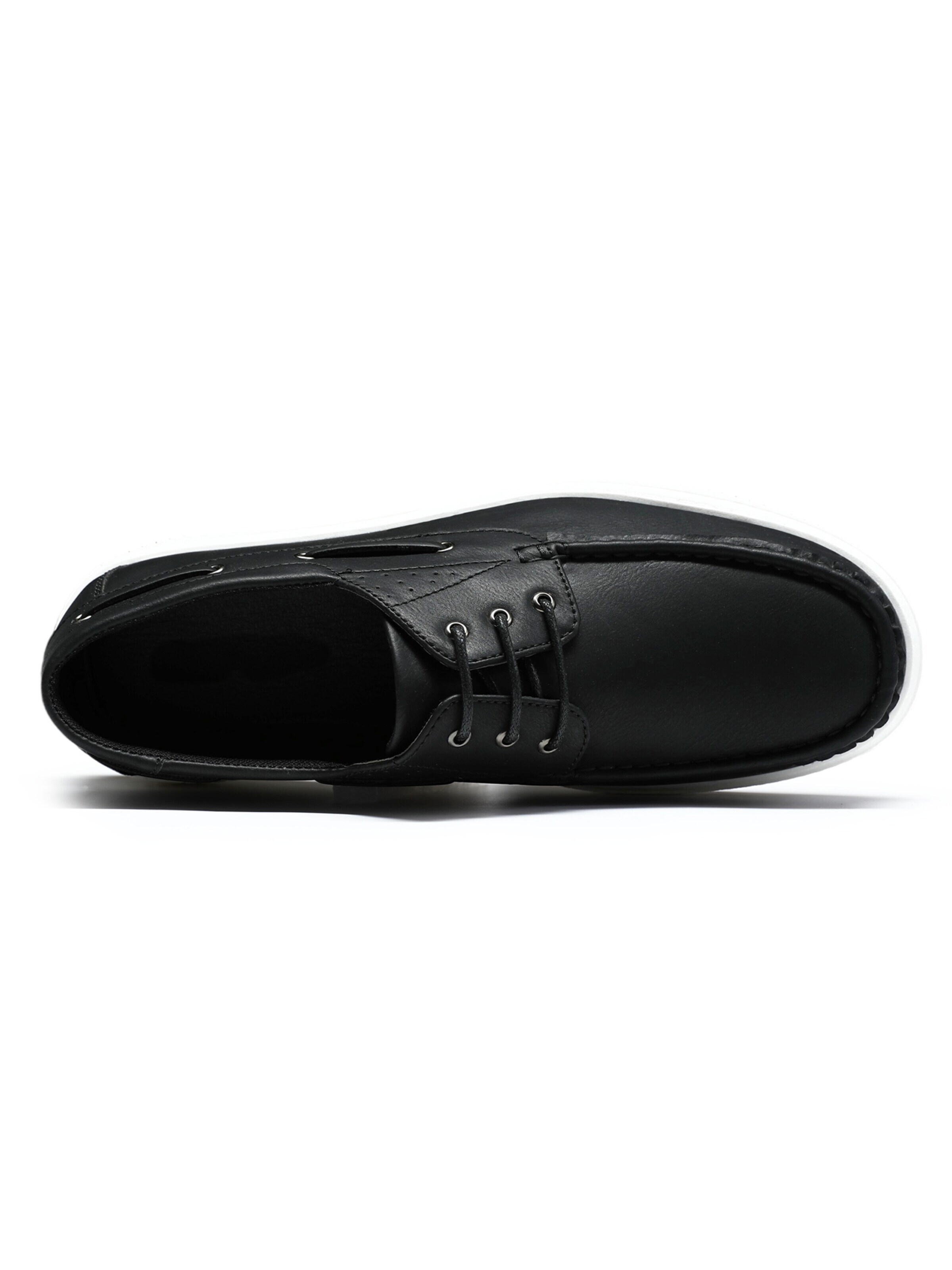 ALLTHEMEN Lace-Up Shoes 'Einfach' in Black