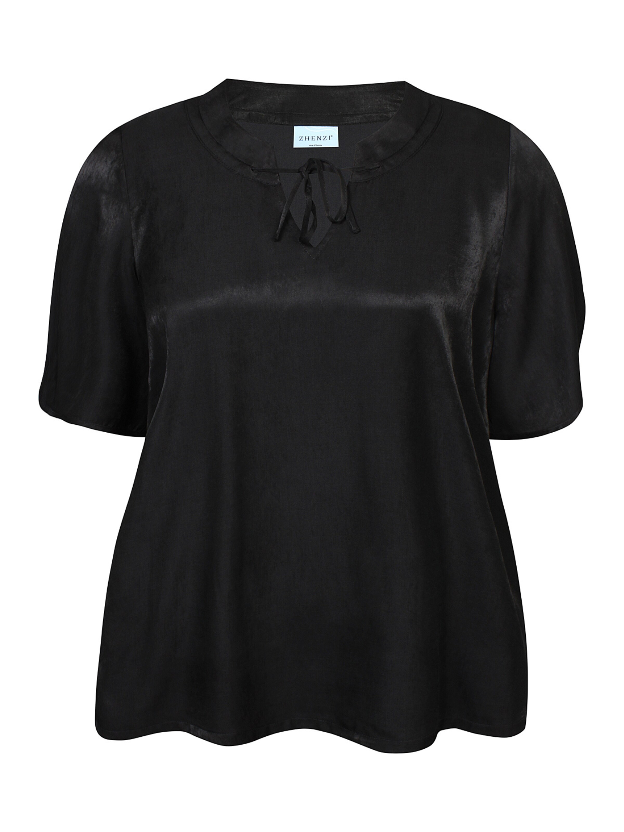 Zhenzi Blouse 'Fiona 1299' in Zwart: voorkant