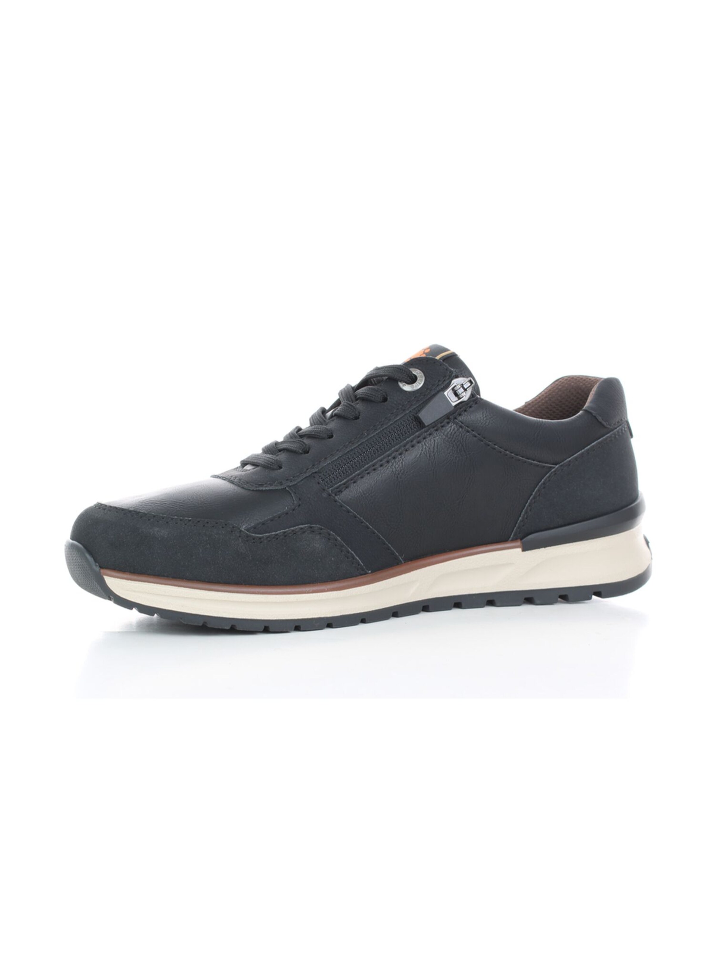 Relife Platform trainers in Black: front