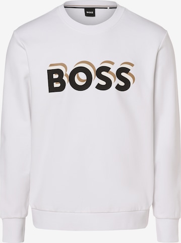 BOSS Black Sweatshirt ' Soleri 07 ' in White: front