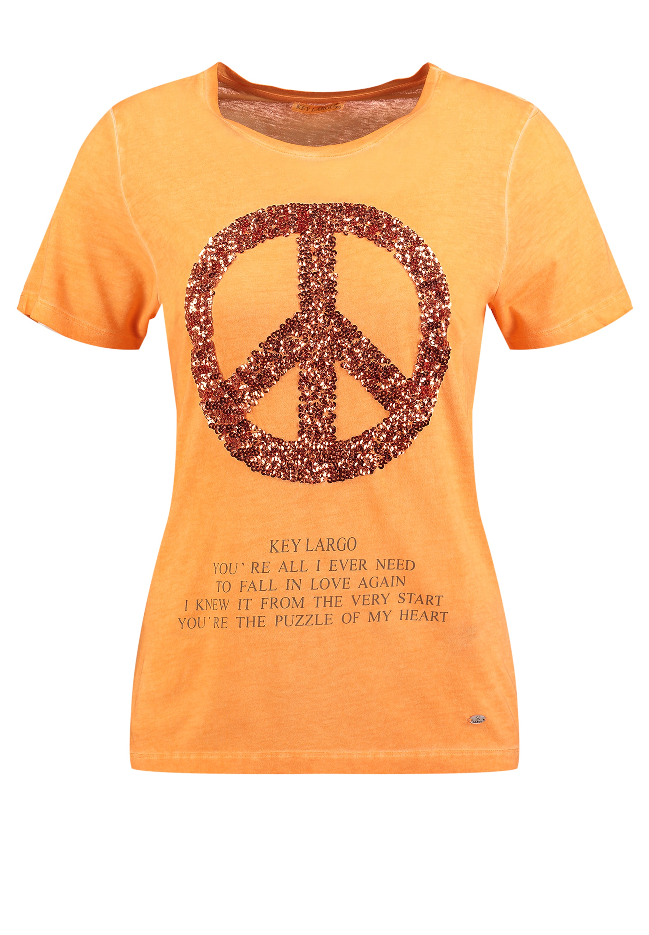 Key Largo Shirt 'Pax' in Orange: front