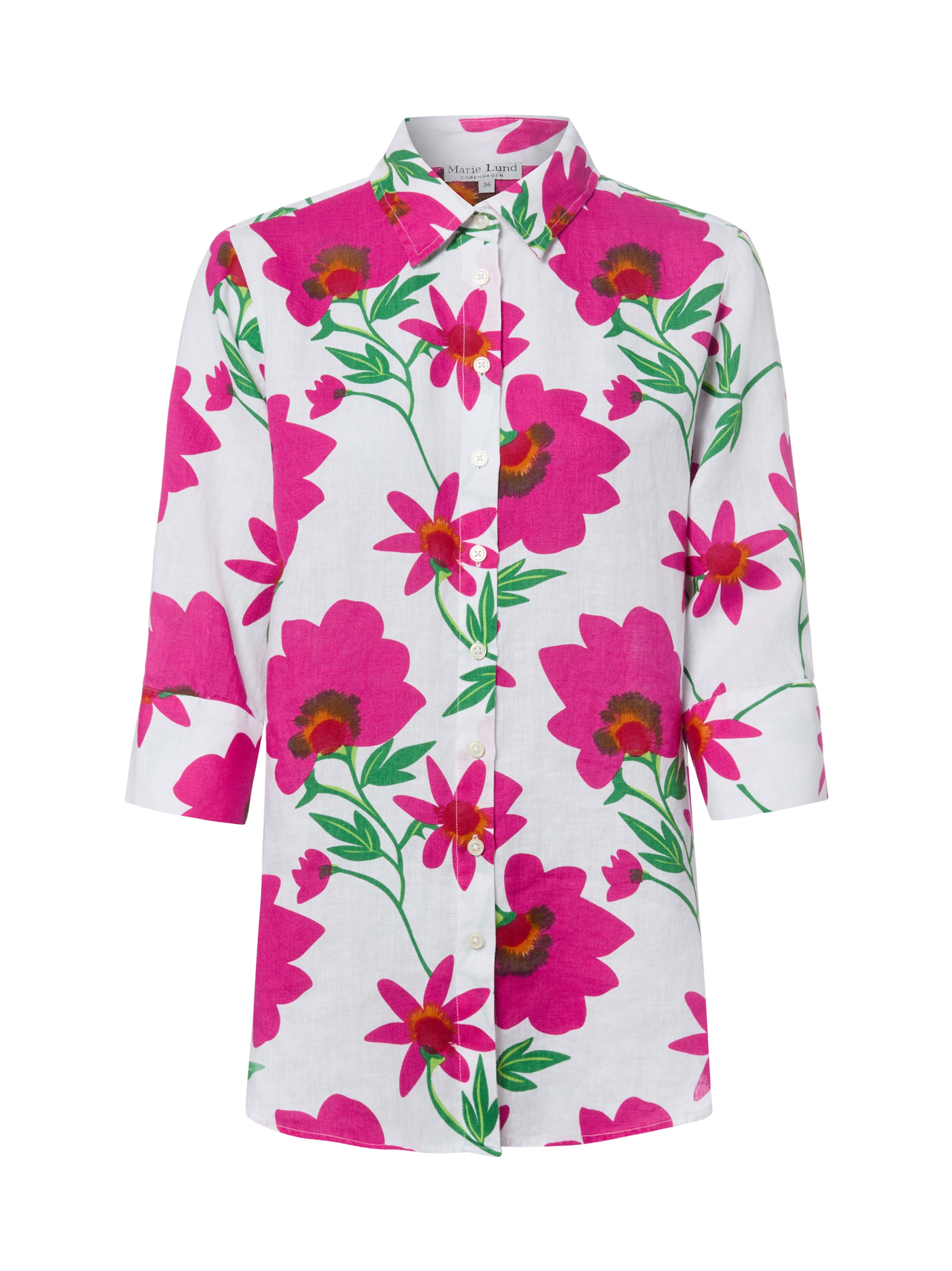Marie Lund Blouse in Roze: voorkant