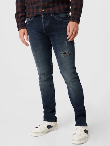 Coupe slim Jean 'NIELS' LTB en bleu : devant