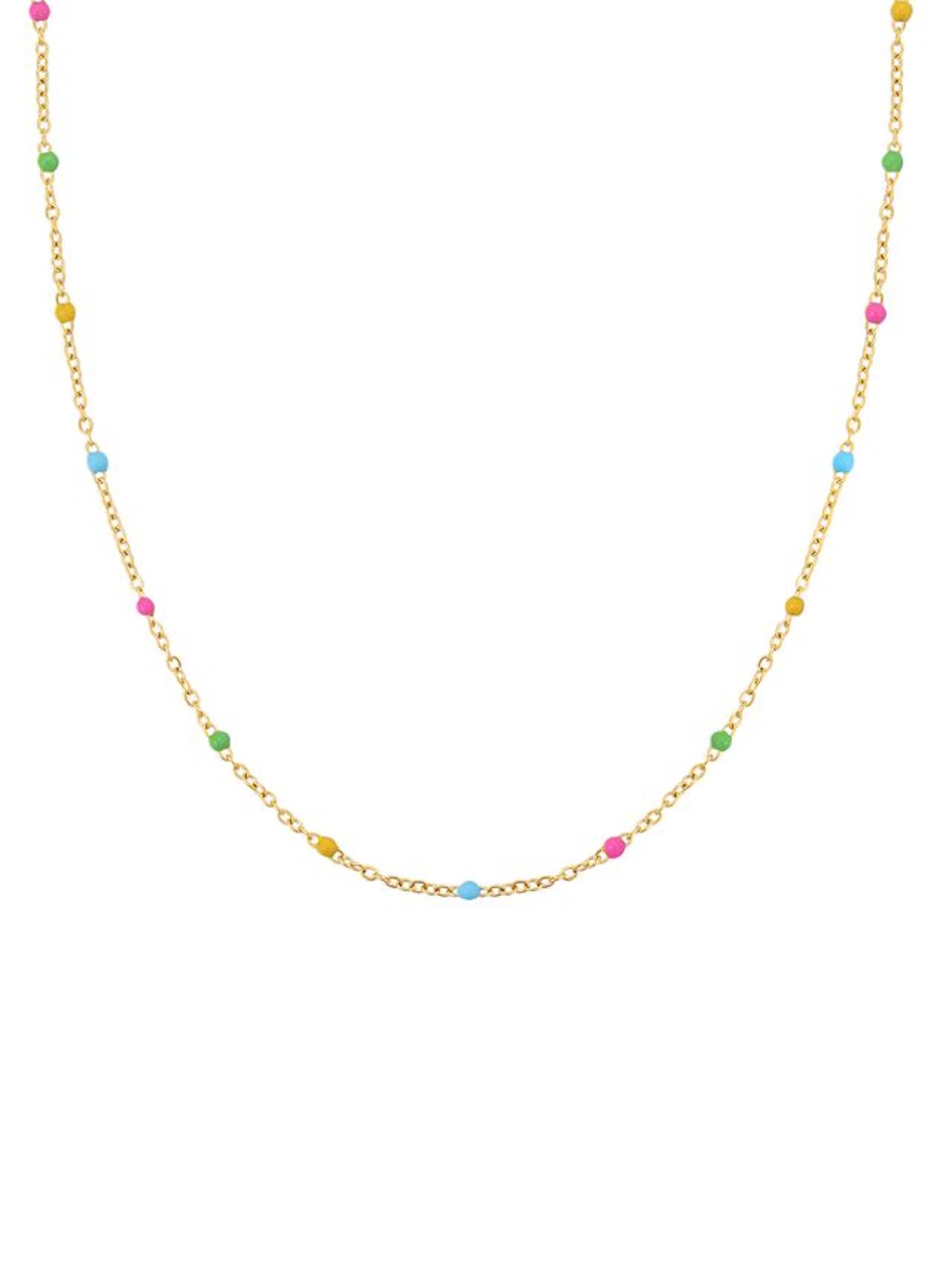 Hey Happiness - Cadena 'Color Line' en oro