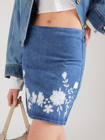 VILA Skirt 'VIBROIDY' in Blue