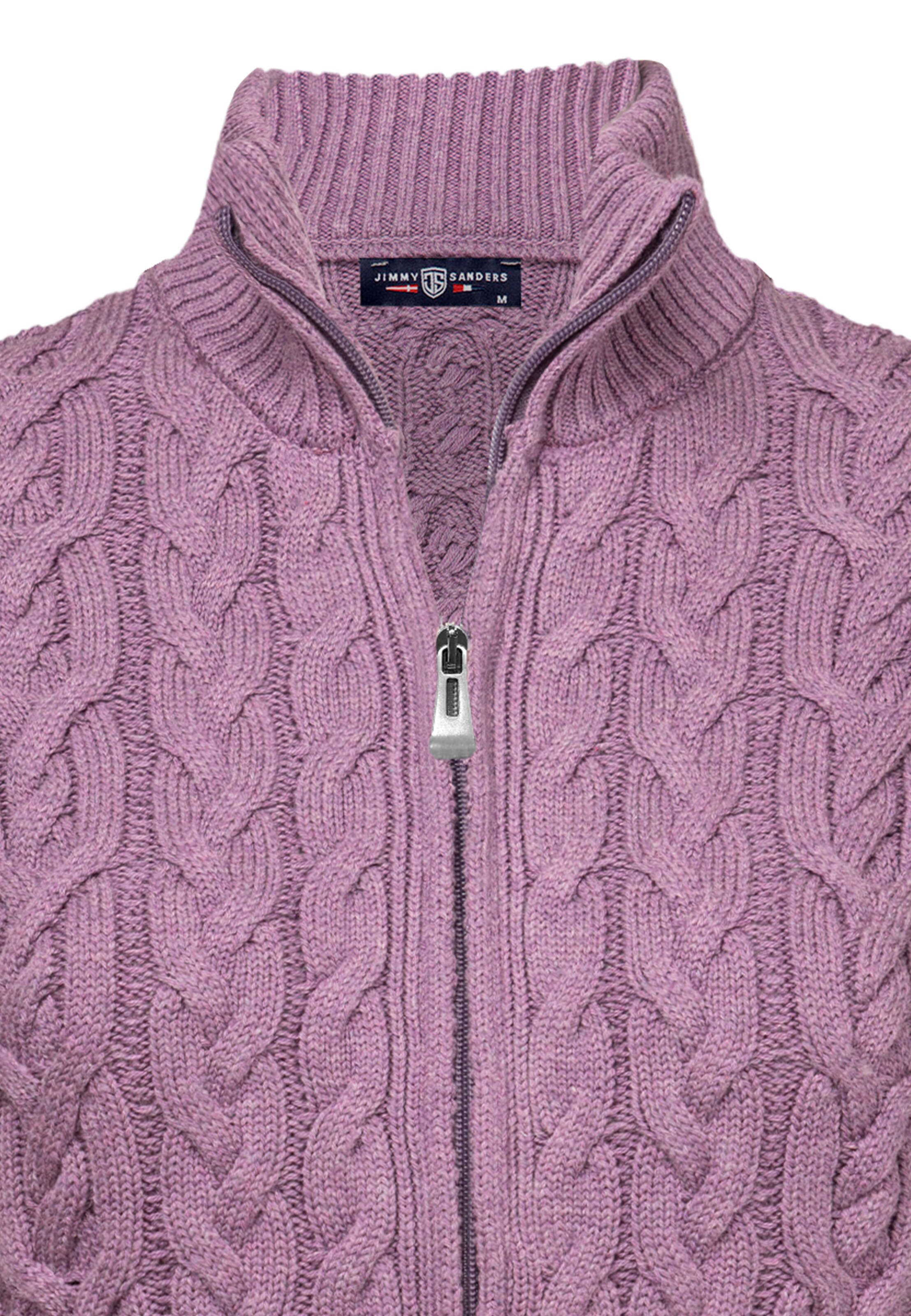 Jimmy Sanders Πλεκτή ζακέτα σε λιλά