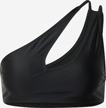 Public Desire Bustier Bikinitop in Schwarz: predná strana