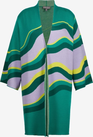 Ulla Popken Knit Cardigan in Green: front